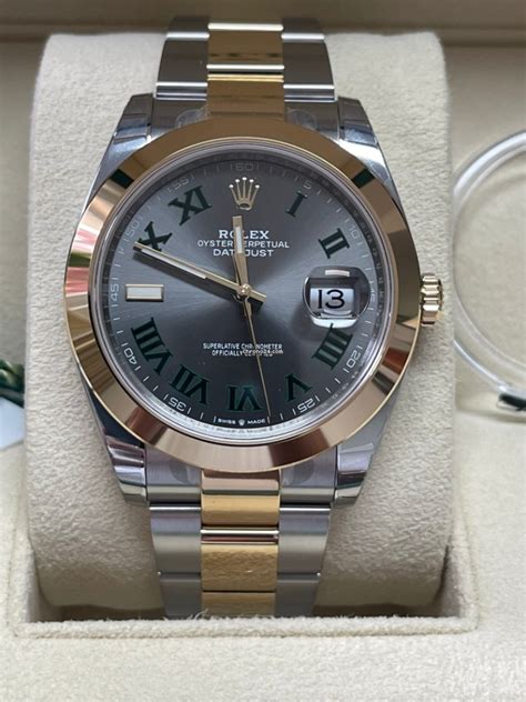 rolex wimbledon bicolor